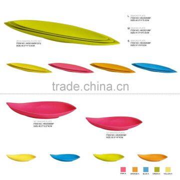 biodegradable eco friendly bamboo fiber snack plate