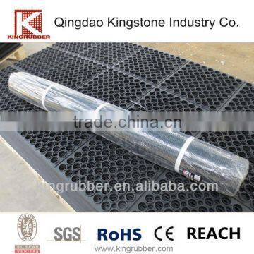 Wide ribbed rubber sheet