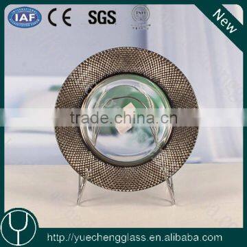 elegent silver lead free charger plate hot selling popular plate wholesale                        
                                                                                Supplier's Choice