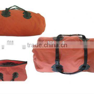 red waterproof folding big travel duffel bag