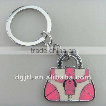 Fashion Metal Enamel Handbag Keychain