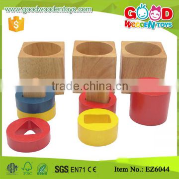 5 Set Small Wooden Stacking & Nesting Baby Early Development Toys