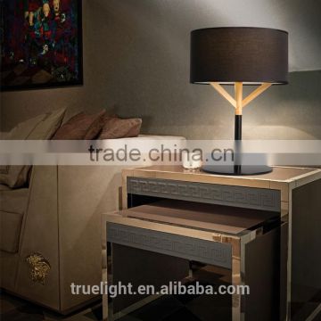 wooden+steel E27*1 table lamp, fabric /cloth desk light contemporary table light                        
                                                Quality Choice