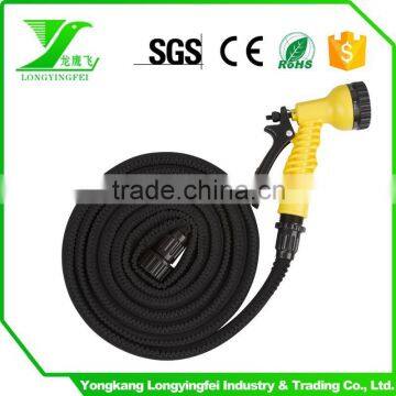 Expandable Flexible Garden Wash Car Water Hose 25/50/75/100 FT with Spray Nozzle 8 function gun