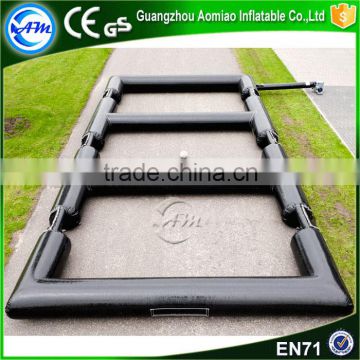 Black Inflatable Football Field,Triple Panna Soccer Fields Inflatable Soccer Court for Sale