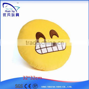 wholesale CE EN71 top quality stuffed emoji pillows plush Cushion