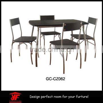Custom made latest stainless steel heavy-duty dining table and chairs
