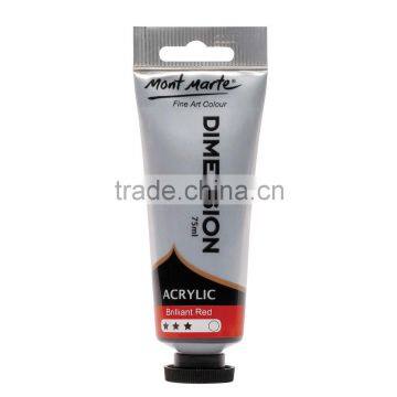 Mont Marte Dimension Acrylic Paint 75mls - Brilliant Red