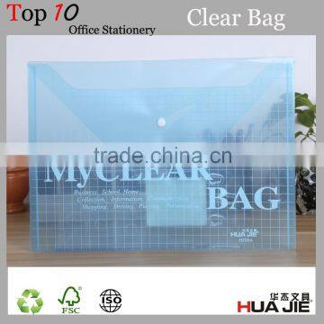 clear plastic A4 F/C PP envelope file bag document bag clear folders