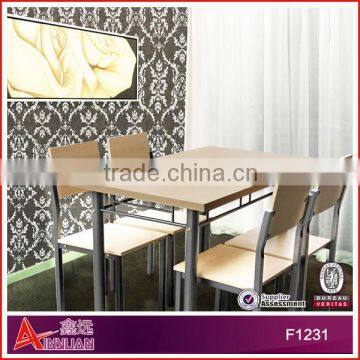 F1231 professional manufacturer foshan low price wooden dining table set