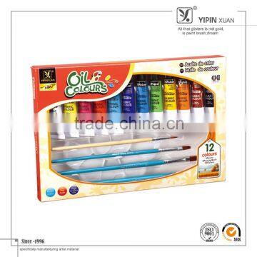 In Stock 12 Colours 12ml Oil Paint Set Suitable For Students,Canvas Oil Painting