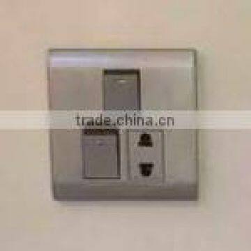 Middle East S0906 2gang double 2 sockets wall switch