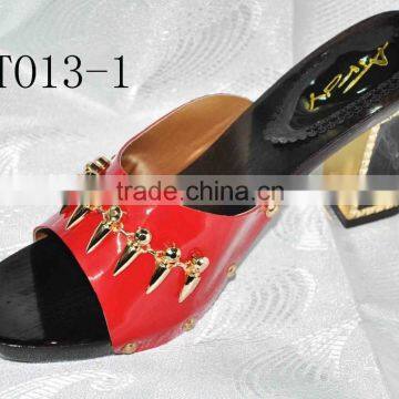 T013-1 african fashion shoes women slipper