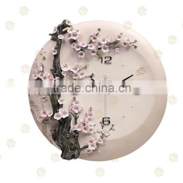 Graceful Display interior decoration design wall clock with removable clock face/