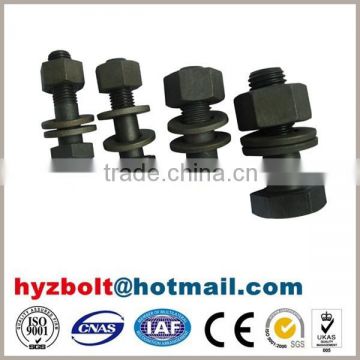 high quality bolt set with one nut two washers for steel structure