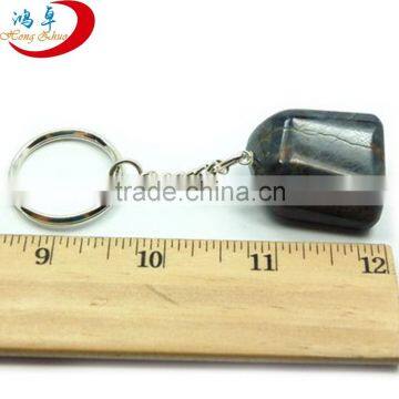 Natural Semi Precious Stone Customized Tourmaline Key Chain