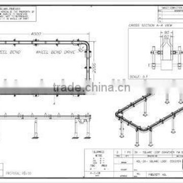 multi ply circular endless rubber conveyor belting