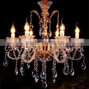 Modern Wedding Centerpieces Decoration Crystal Chandelier Art Glass Chandeliers Hanging Pendant Lamp Light Lighting CZ3006/6