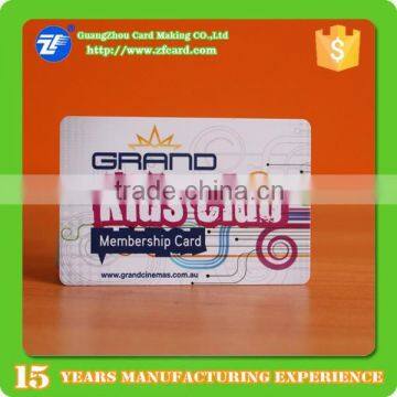 Pretty CR80 PVC Plastic Bar Code Membership Cards