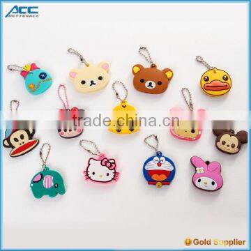 13 designs stock! 3D cartoon silicone key cover, 3D cartoon silicone key case
