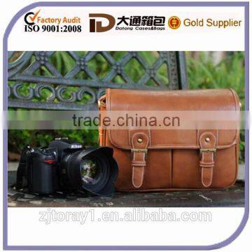 New Vintage PU Leather Camera Bag Messenger Bag for DSLR