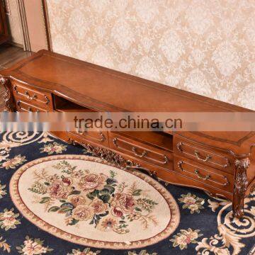 Living Room Furniture Rubber Wood TV Showcase Designs Images photo-2