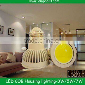 GU10/E27/MR16/GU5.3 85~265V 3W/5W/7W Factory price CE&RoHS 3years warranty cob led spotlight