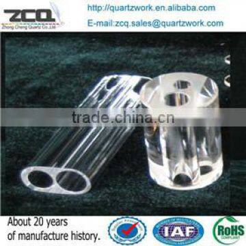 2 Holes Quartz Laser Flow Tube photo-2