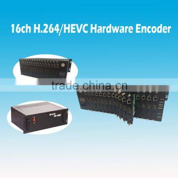 16 Channels HEVC Encoder/H. 265 Encoder IPTV Encoder