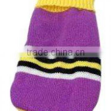 Durable and Fashion Purple Pet Sweater with Acrylic