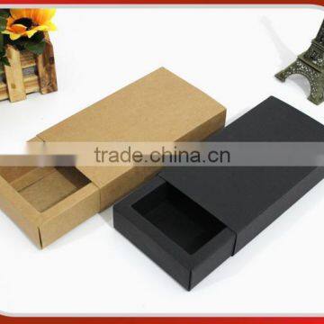 Kraft paper box, packing box, black card drawer box, gift box, custom-made