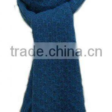 Scarf with dark blue