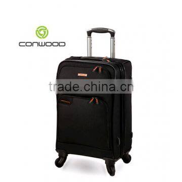 polyester four wheels trolley luggage 20"24"28"