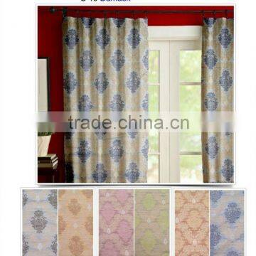 Damask Jacquard Curtain Fabric