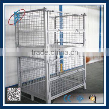 cargo storage lockable wire cage with wheels