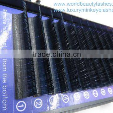 Best Quality Ellipse Flat Eyelash Extensions Makeup Individual Silk Lashes Wholesale Prices Cashmere Volume Lashes photo-3