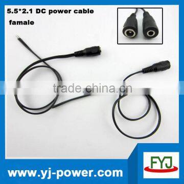 dc power cable female to open for laptop adapter 5.5*2.1mm