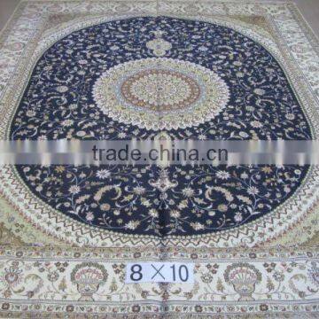 thick hanmade silk rugs