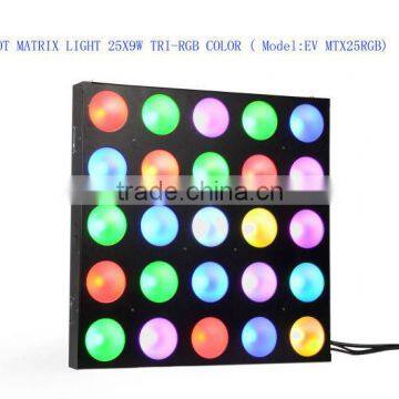 stage background/ 5x5 LED matrix stage blinder light 25pcsx9w LED