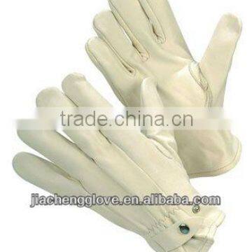 JS137CA Beige Cow Grain Glove, cow leather gloves