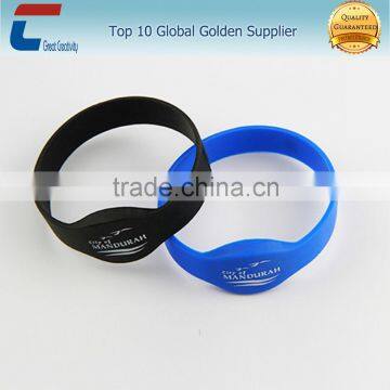 adjustable NFC silicon rubber wristbands for attendance access control
