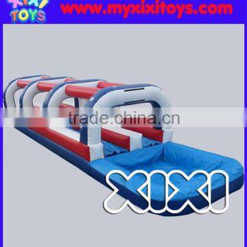 Inflatable water slip slide