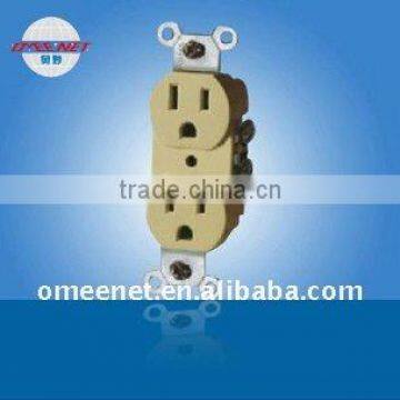 15A 125V ETL certificate Sandard Duplex Wall Outlet Socket Receptacle