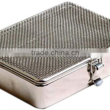 Mesh Tray with Special Lock Base and Lip Mesh 3x3 Side Steel / Perforated Available Electrolitically Polished Stainless Steel 30