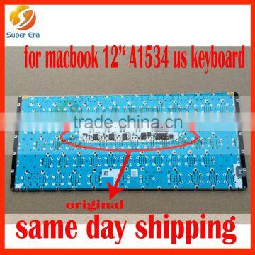 A1534 us keyboard for macbook 12'' retina clavier with backlight perfect testing