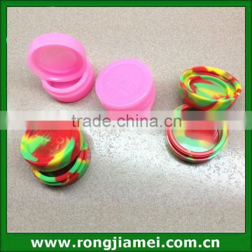 2014 Best Selling FDA grade silicone jars dab wax container 7m tie-tye colors                        
                                                Quality Choice