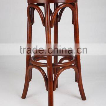 French High Seat Wooden Bar Chair photo-4