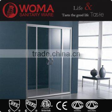 Y624 sliding glass door 1 piece shower enclosure