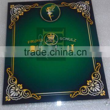 OEM/ ODM accpetable acrylic lucite menu display plate/acrylic promotion sign plate