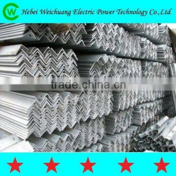 Hot dip galvanized steel pole/cross arm/steel angle for power line hardware